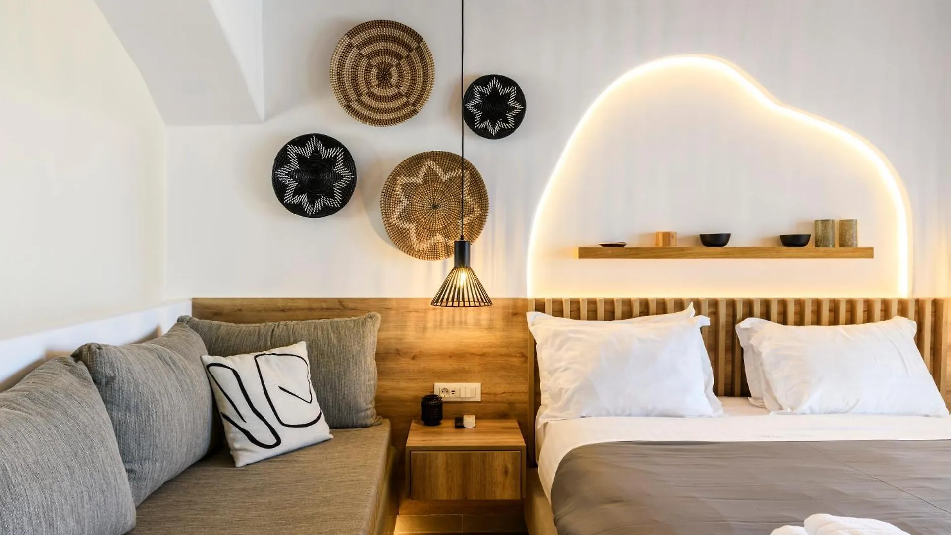 Sea Rock & Sky Private Mykonos Residence Merchia Beach