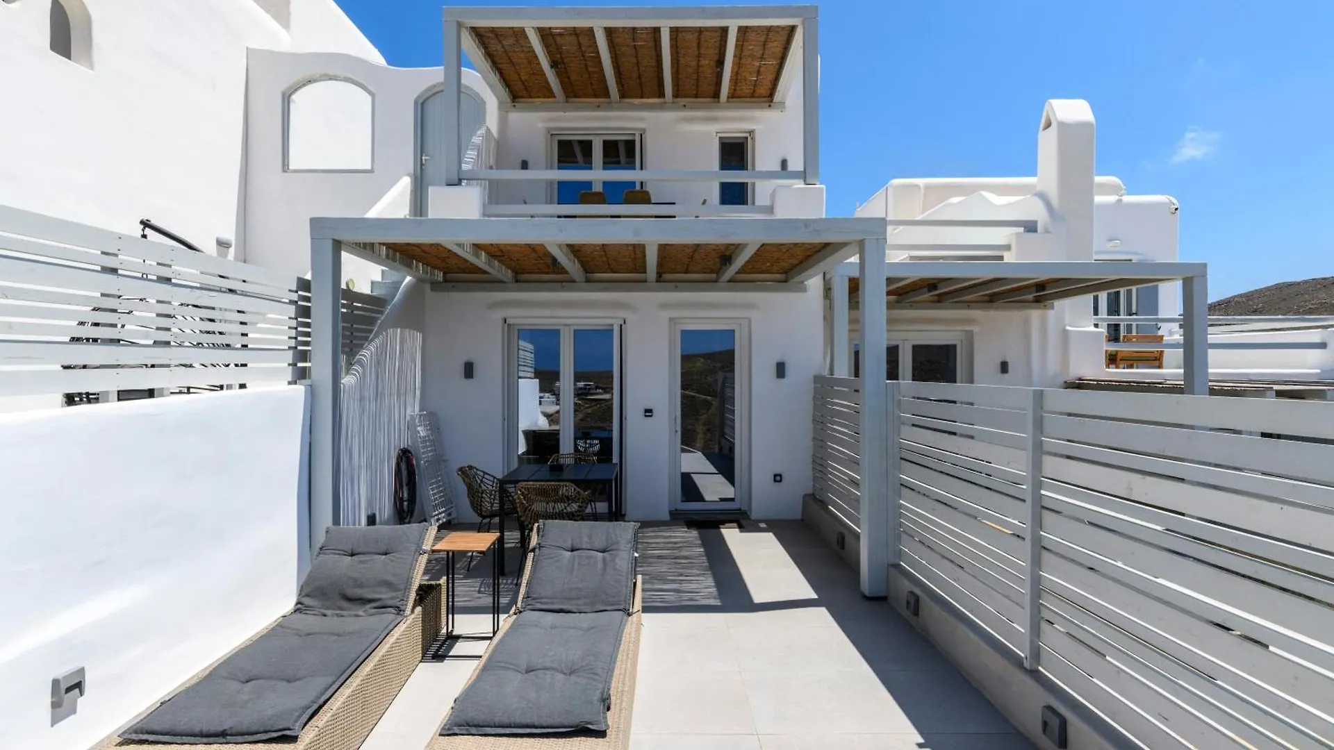 Sea Rock & Sky Private Mykonos Residence Merchia Beach