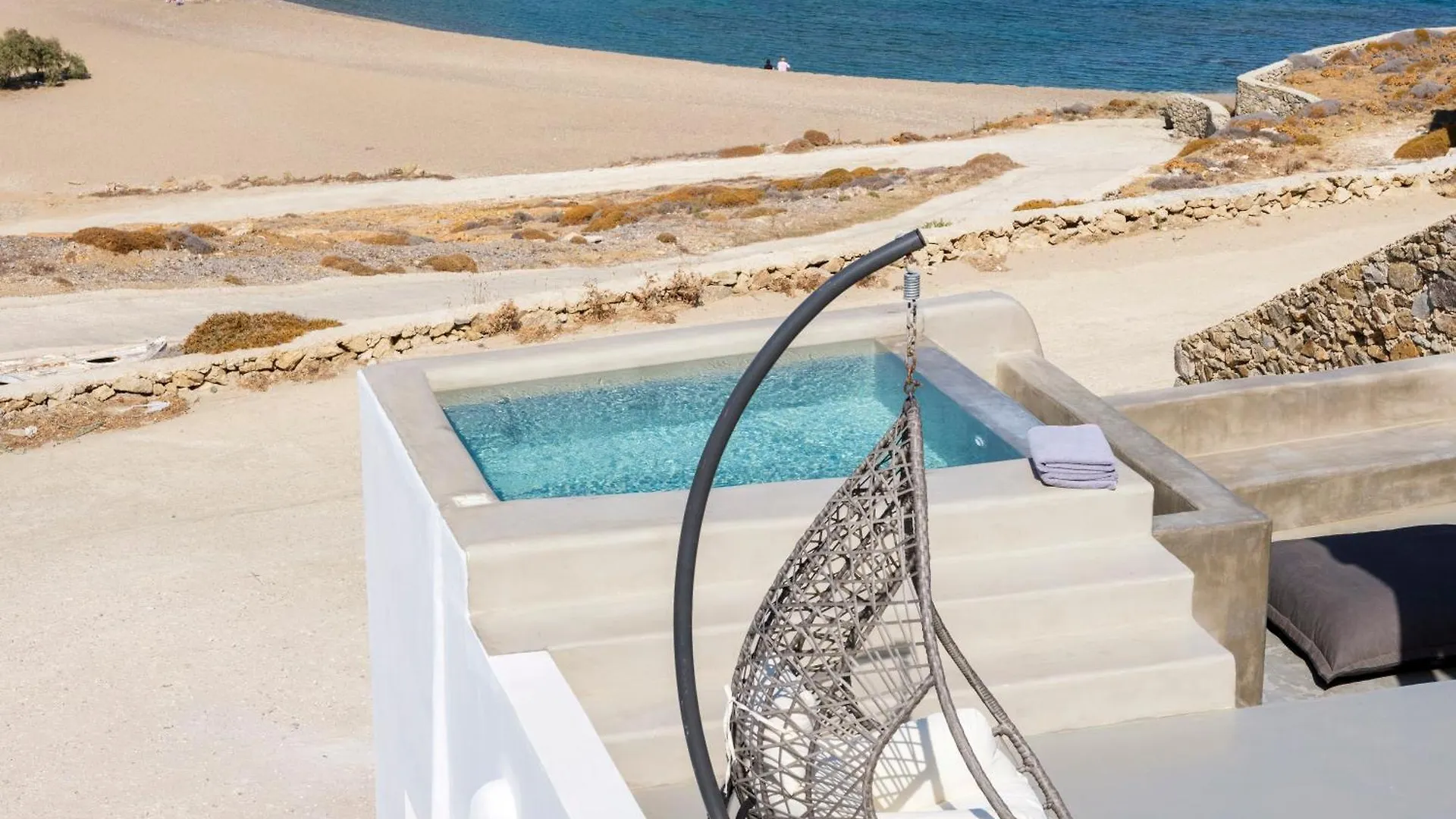 Sea Rock & Sky Private Mykonos Residence Merchia Beach Aparthotel