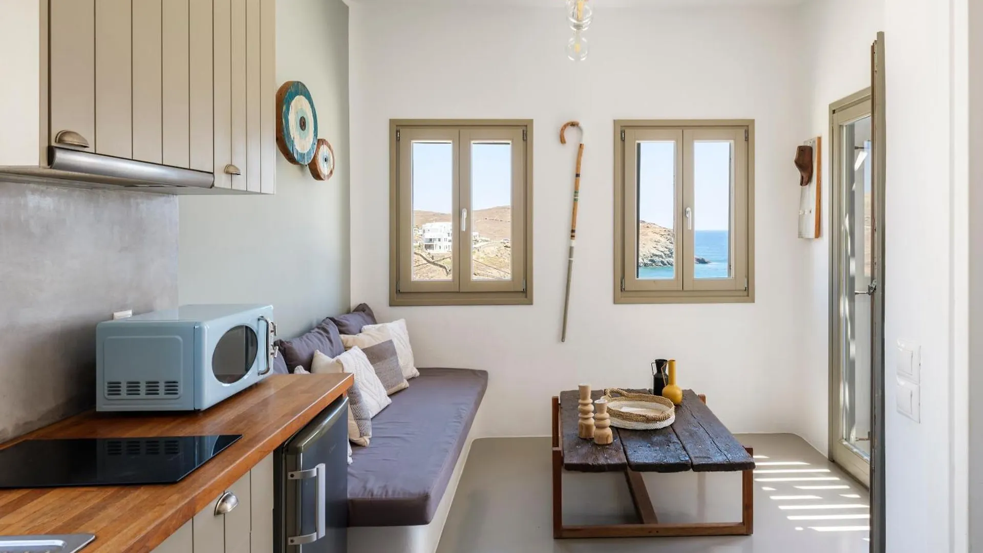 Sea Rock & Sky Private Mykonos Residence Merchia Beach Aparthotel