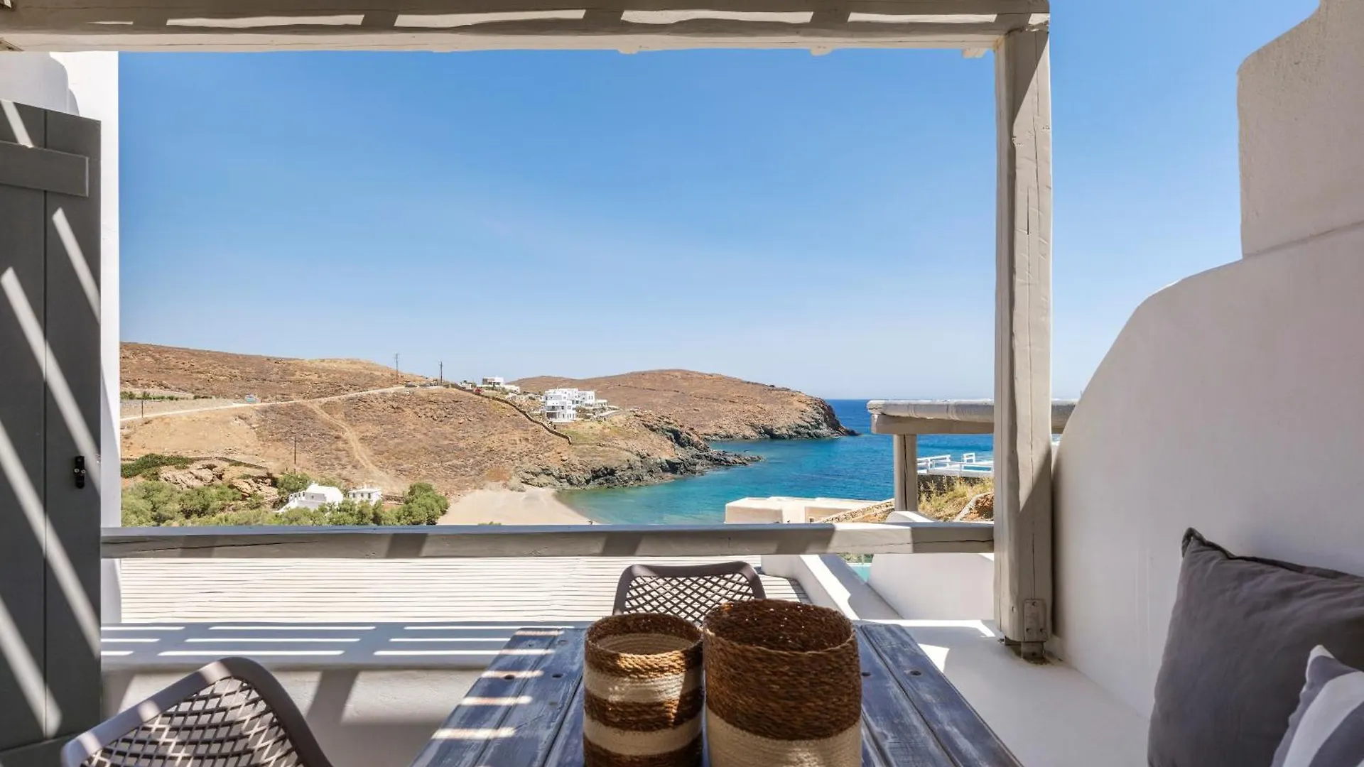 Sea Rock & Sky Private Mykonos Residence Merchia Beach