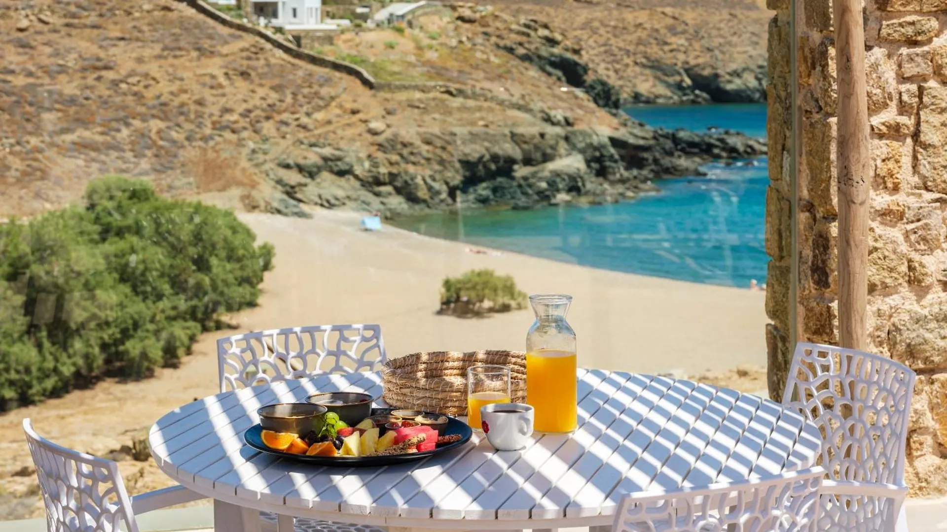Sea Rock & Sky Private Mykonos Residence Merchia Beach Aparthotel