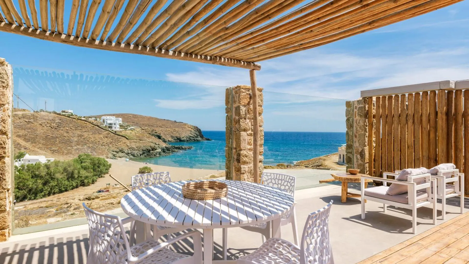 Sea Rock & Sky Private Mykonos Residence location