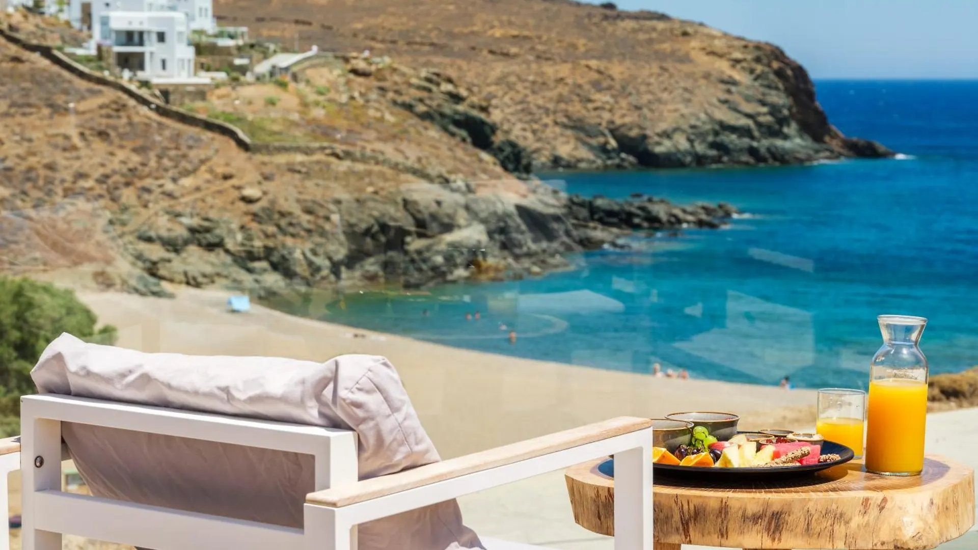 Sea Rock & Sky Private Mykonos Residence Merchia Beach Aparthotel